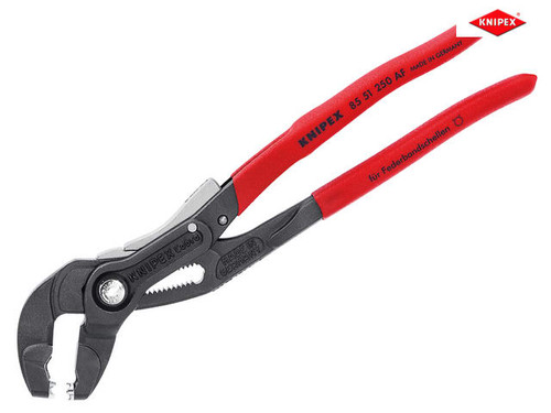 Knipex - Spring Hose Clamp Pliers with Locking Device 250mm Capacity 70mm