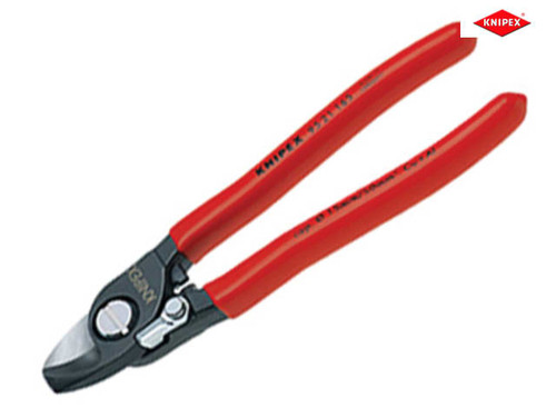 Knipex - Cable Shears with Return Spring PVC Grip 160mm (6.1/4in)