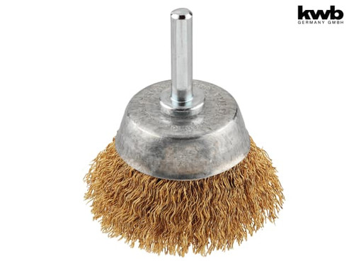 KWB - Crimped Brass Wire Cup Brush 50mm Fine