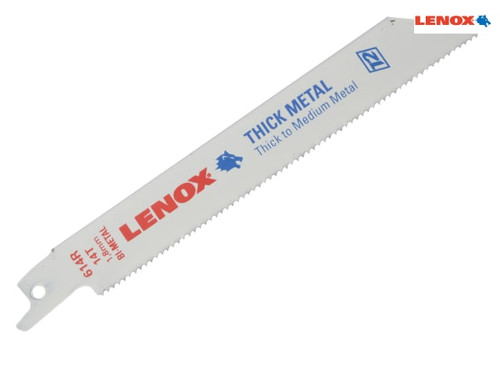 LENOX - 20564-614R Metal Cutting Reciprocating Saw Blades Pack of 5 150mm 14tpi