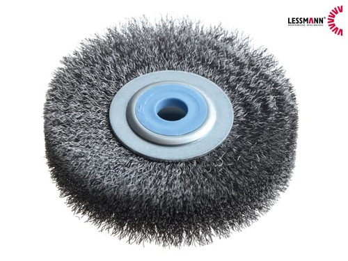 Lessmann - Wheel Brush D80mm x W18-20 x 10 Bore Steel Wire 0.20