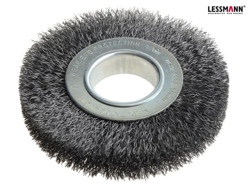 Lessmann - Wheel Brush D125mm x W20-22 x 40 Bore Set 2 Steel Wire 0.30