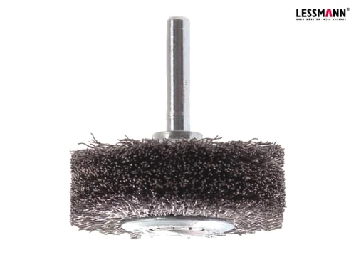 Lessmann - Wire Wheel Brush with Shank 50 x 20mm 0.30 Steel Wire