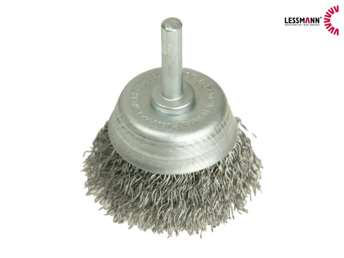 Lessmann - DIY Cup Brush with Shank 50mm x 0.35 Steel Wire