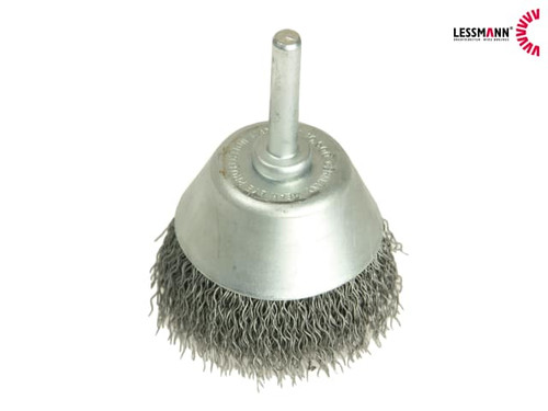 Lessmann - Cup Brush with Shank D50mm x 20h x 0.30 Steel Wire