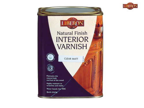 Liberon - Natural Finish Interior Varnish Clear Matt 1 Litre