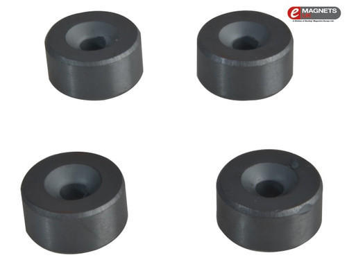 E-Magnets - 630 Ferrite Magnets with Countersink 20mm