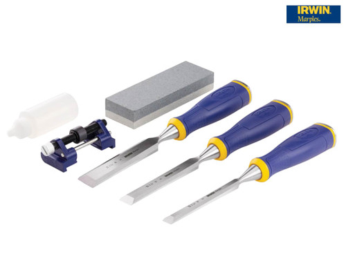 IRWIN Marples - MS500 All-Purpose Chisel ProTouch Handle Set 3: 12 19 & 25mm Sharpening