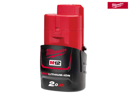 Milwaukee - M12 B2 REDLITHIUM-IONâ„¢ Battery 12V 2.0Ah Li-Ion