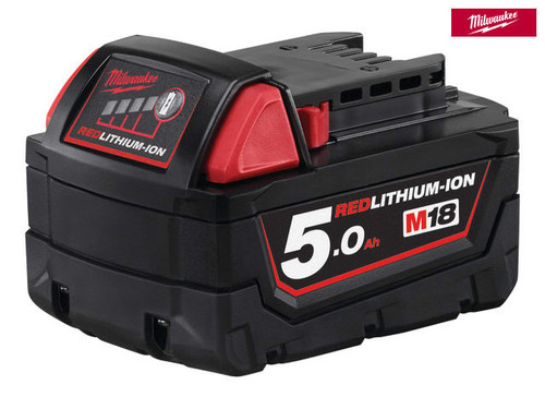 Milwaukee - M18 B5 REDLITHIUM-ION™ Slide Battery Pack 18V 5.0Ah Li-Ion