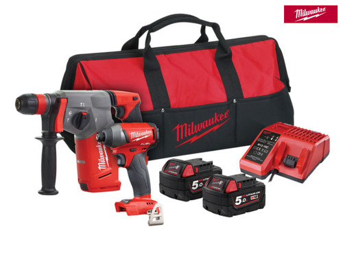 Milwaukee - M18 FPP2AC-502 FUEL™ Twin Pack 18V 2 x 5.0Ah Li-ion