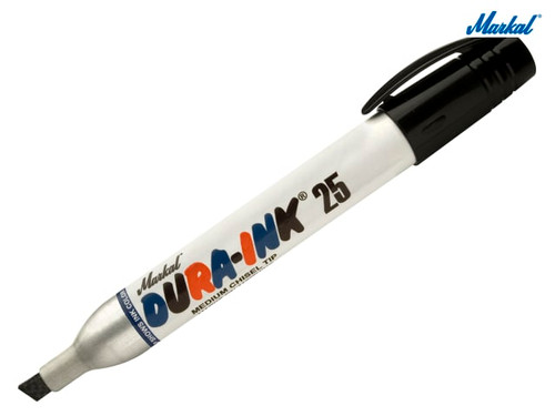 Markal - Dura-Ink 25 Ink Felt Tip Marker - Black (Card of 2)