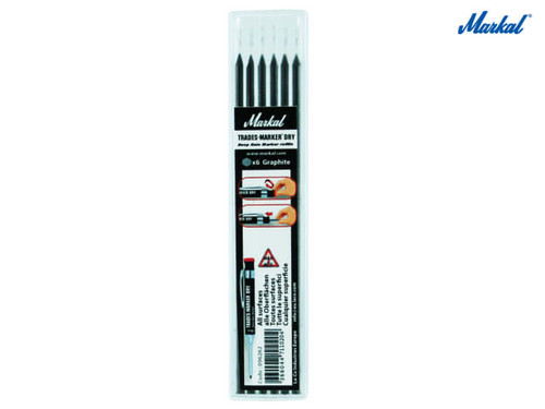 Markal - TRADES-MARKER® DRY Graphite Refills (Pack 6)