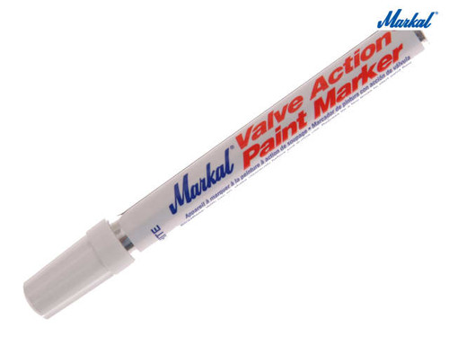 Markal - Valve Action Paint Marker - White