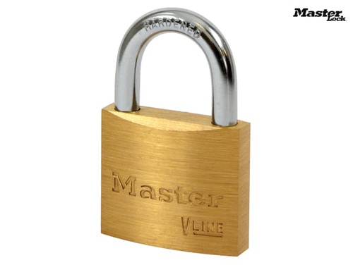 Master Lock - V Line Brass 40mm Padlock - Keyed Alike 2341