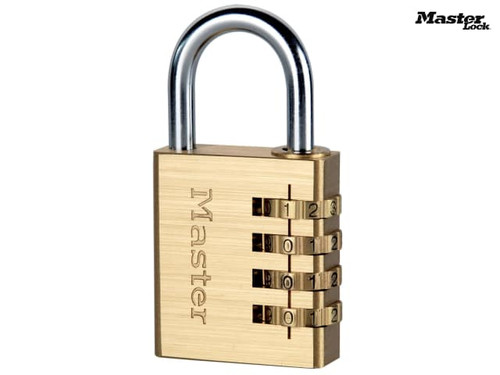 Master Lock - Brass Finish 40mm 4-Digit Combination Padlock