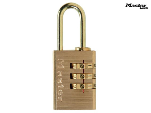 Master Lock - Brass Finish 20mm 3-Digit Combination Padlock