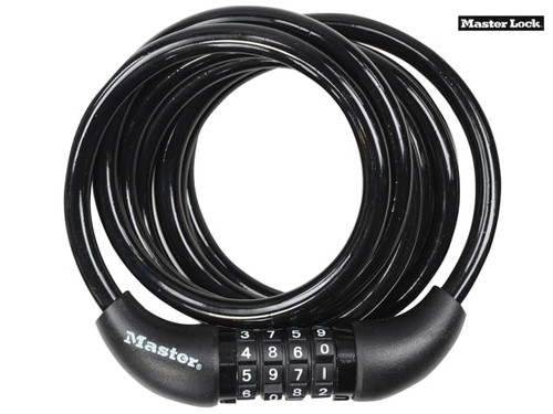Master Lock - Self Coiling Combination Cable 1.8m x 8mm