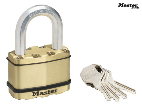 Master Lock - Excell™ Brass Finish 64mm Padlock 5-Pin - 38mm Shackle
