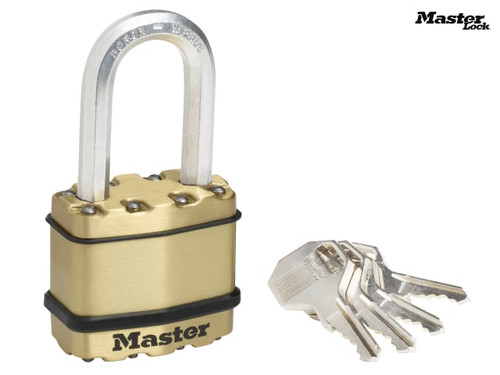 Master Lock - Excell™ Brass Finish 45mm Padlock 4-Pin - 38mm Shackle