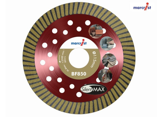 Marcrist - BF850 SilentMAX Ultimate Turbo Diamond Blade 115 x 22.2mm