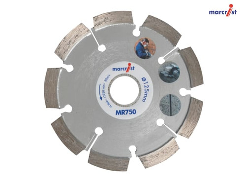 Marcrist - MR750 Mortar Raking Diamond Blade 125 x 22.2 x 6mm