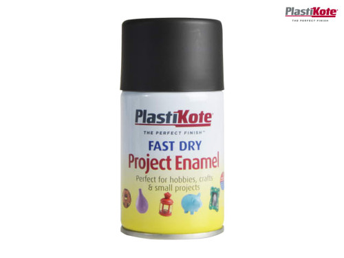PlastiKote - Fast Dry Enamel Aerosol Matt Black 100ml