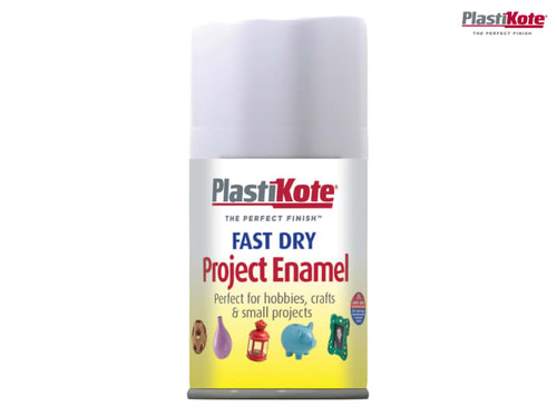 PlastiKote - Fast Dry Enamel Aerosol Matt White 100ml