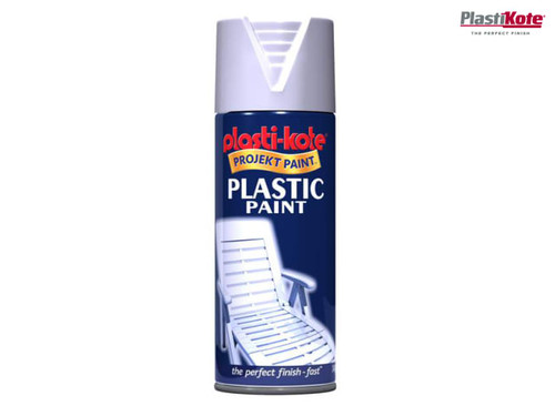PlastiKote - Plastic Paint Spray White Gloss 400ml
