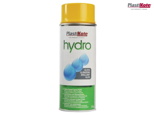 PlastiKote - Hydro Spray Paint Yellow Gloss 350ml