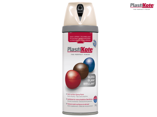 PlastiKote - Twist & Spray Gloss Antique White 400ml