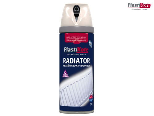 PlastiKote - Twist & Spray Radiator Magnolia 400ml