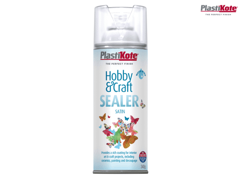 PlastiKote - Hobby & Craft Sealer Spray Clear Satin 400ml