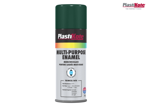 PlastiKote - Multi Purpose Enamel Spray Paint Gloss Green 400ml
