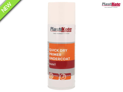 PlastiKote - Trade Quick Dry Primer Spray White 400ml