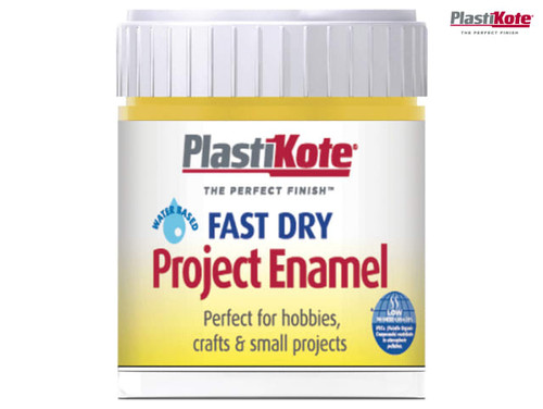 PlastiKote - Fast Dry Enamel Paint B12 Bottle Buttercup Yellow 59ml