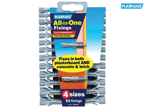 Plasplugs - MFA 500 All-In-One Fixings Assorted (52)