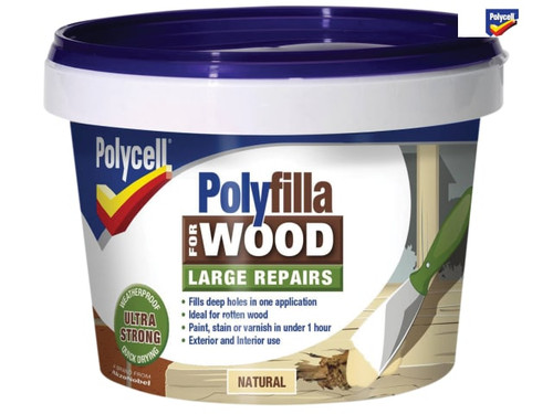 Polycell - Polyfilla 2 Part Wood Filler Natural 500g