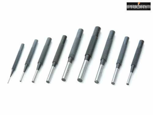 Priory - 135-S9 Parrallel Pin Punches in Wallet Set 9 Piece