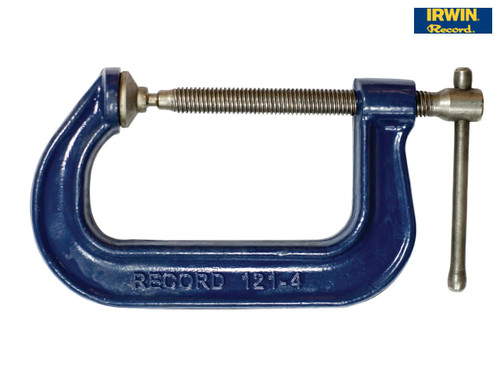 IRWIN Record - 121 Extra Heavy-Duty Forged G Clamp 100mm (4in)
