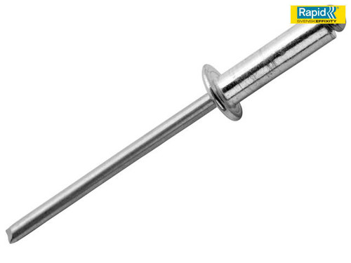 Rapid - Automotive Rivets 4 x 12mm Steel (Blister of 50)