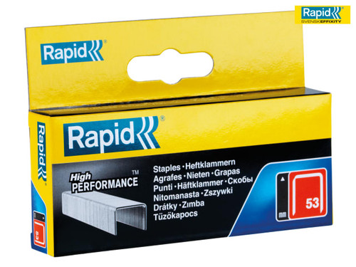 Rapid - 53/12B 12mm Galvanised Staples Box 2500