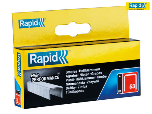 Rapid - 53/14B 14mm Galvanised Staples Box 2500