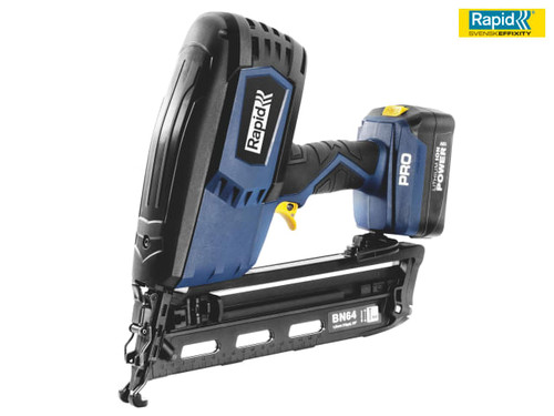 Rapid - PRO BN64 Cordless 20° Brad Nailer 16 Gauge 18V 2 x 2.0Ah Li-ion