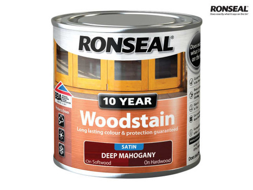 Ronseal - 10 Year Woodstain Deep Mahogany 250ml