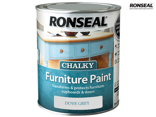 Ronseal - Chalky Furniture Paint Dove Grey 750ml