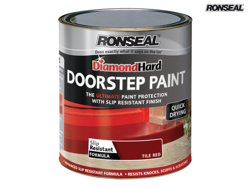 Ronseal - Diamond Hard Doorstep Paint Red 250ml