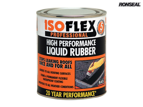 Ronseal - Isoflex Liquid Rubber Black 750ml
