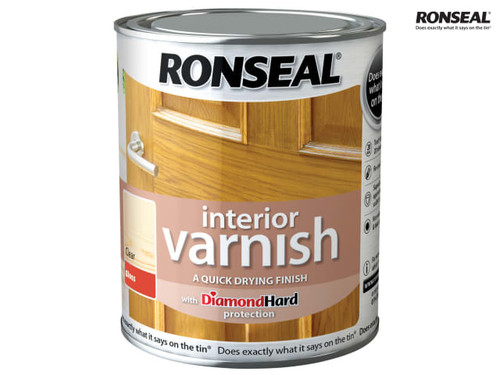 Ronseal - Interior Varnish Quick Dry Gloss Clear 750ml