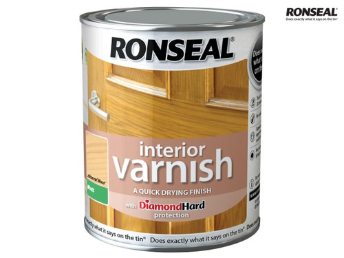 Ronseal - Interior Varnish Quick Dry Matt Almond Wood 250ml